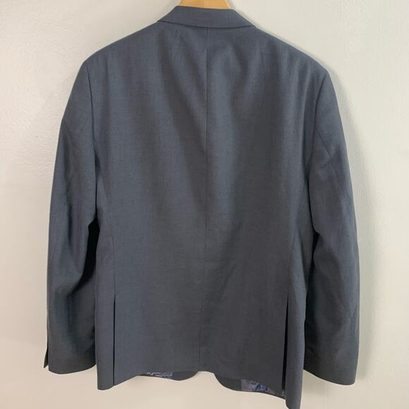Andrew Fezza Size 40R Men's Two Button Sport Coat Blazer Jacket Gray Business - Picture 7 of 13